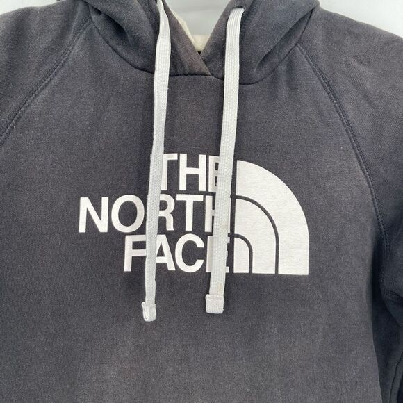 The North Face Black Raglan Sleeve Drawstring Avalon Pullover Hoodie Size S/P - Picture 2 of 7